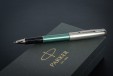 Ручка-роллер Parker Sonnet Sand Blasted Metal&Green Lacquer
