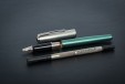 Ручка-роллер Parker Sonnet Sand Blasted Metal&Green Lacquer