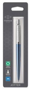 Шариковая ручка Parker Jotter Waterloo Blue CT (блистер)