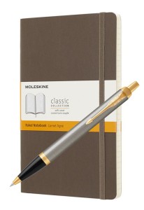 Parker IM Metal Core Brushed Metal GT Moleskine